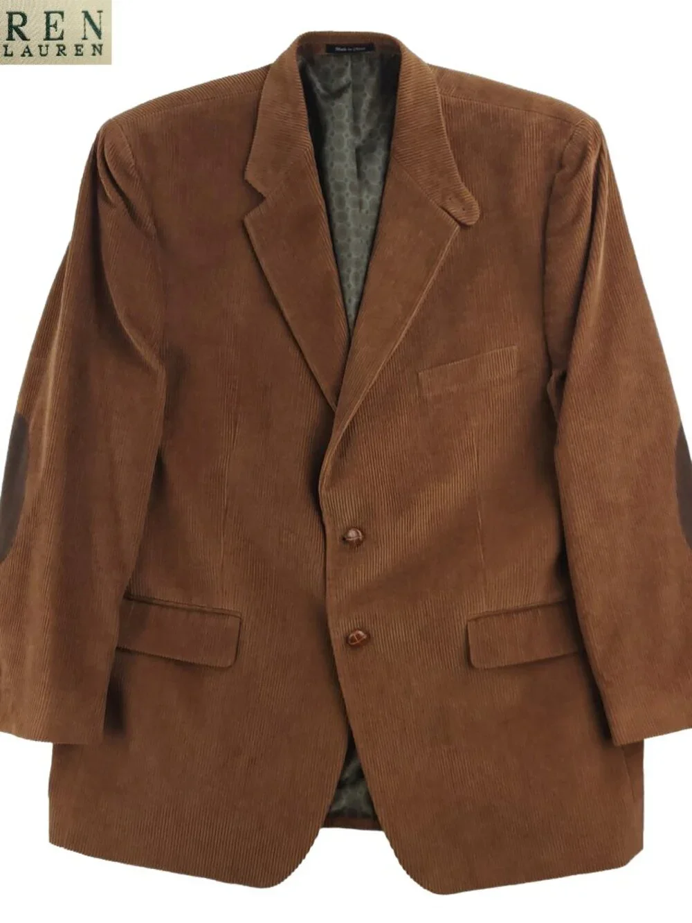 Lauren Ralph Lauren Corduroy Sport Coat Blazer Elbow Patches Men's 46R